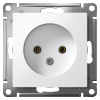 AtlasDesign белый розетка скрытая 1-мест IP20 
