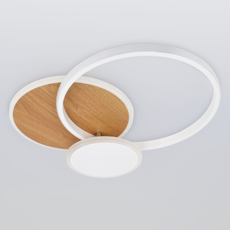 купить Светильник потолочный (люстра) свд 60Вт 3000К-6500К 4900лм белый/золото пульт в Самаре Светильник потолочный (люстра) свд 60Вт 3000К-6500К 4900лм белый/золото пульт