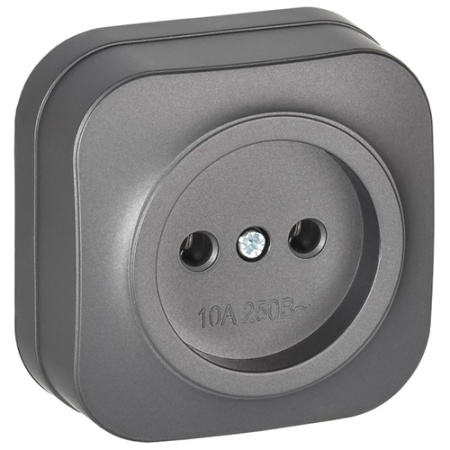 купить Глори сталь розетка открытая 1-мест IP20 в Самаре Глори сталь розетка открытая 1-мест IP20