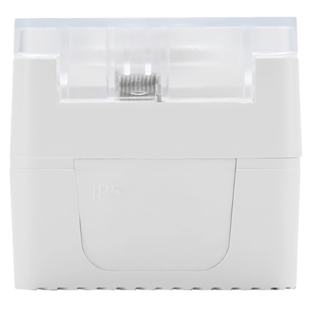 AtlasDesign Profi54 белый розетка открытая 1-мест шторки IP54 