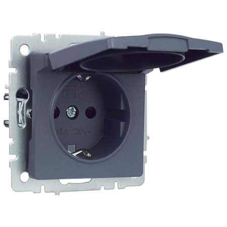 купить Брайт маренго розетка скрытая 1-мест заземление с крышкой шторки IP20  в Самаре Брайт маренго розетка скрытая 1-мест заземление с крышкой шторки IP20