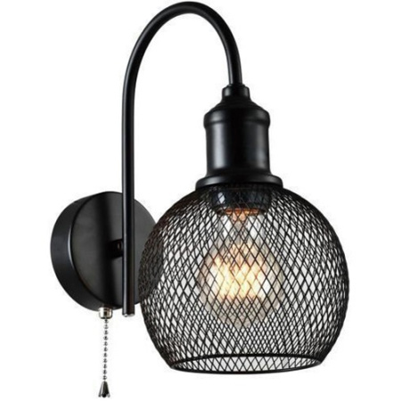 купить Светильник настенный (бра) 1*40Вт E27 черный Rivoli Лофт в Самаре Светильник настенный (бра) 1*40Вт E27 черный Rivoli Лофт