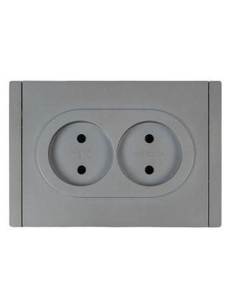 купить Фортепиано сталь розетка скрытая 2-мест шторки быстрозажим. клем. IP20  в Самаре Фортепиано сталь розетка скрытая 2-мест шторки быстрозажим. клем. IP20