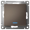 AtlasDesign выключатель скрытая мокко 1кл 10А IP20 