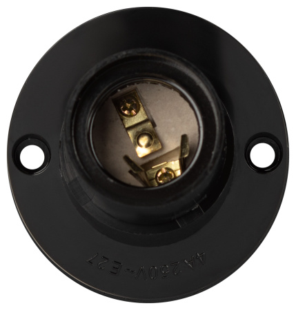 купить Патрон накладной E27 карболит черный ЭРА наклонный в Самаре Патрон накладной E27 карболит черный ЭРА наклонный