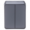 AtlasDesign Profi54 антрацит выключатель 2кл открытая 10А IP54 