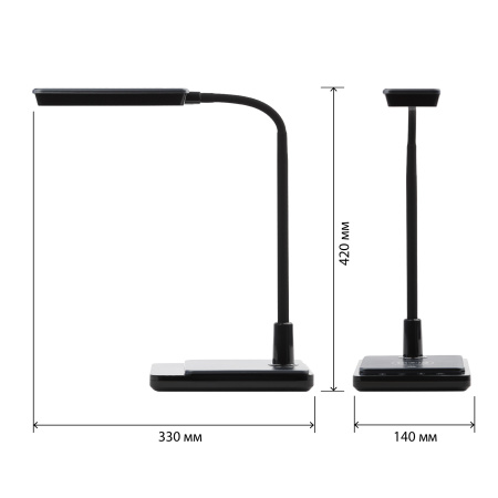 купить Светильник настольный свд 10Вт 3000-6500К 800лм черный подставка диммер сенсор ЭРА в Самаре Светильник настольный свд 10Вт 3000-6500К 800лм черный подставка диммер сенсор ЭРА