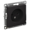 AtlasDesign карбон розетка скрытая 1-мест IP20 