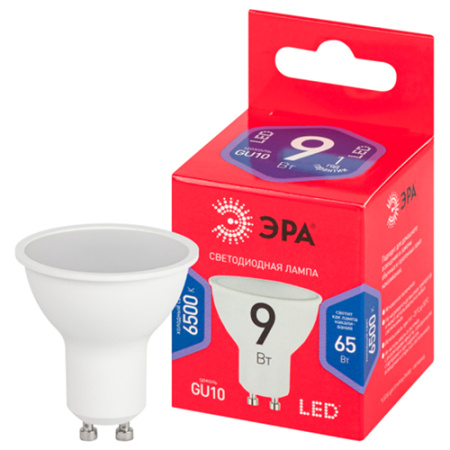 купить Лампа свд 220В GU10 9Вт 6500К 720лм MR16 матовая ЭРА  в Самаре Лампа свд 220В GU10 9Вт 6500К 720лм MR16 матовая ЭРА