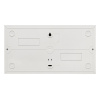 Бокс 18мод навесной белый черная прозрачная дверь IP41 SlimBox EKF 