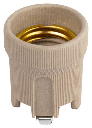 купить Патрон подвесной E27 керамика белый ЭРА с держателем в Самаре Патрон подвесной E27 керамика белый ЭРА с держателем