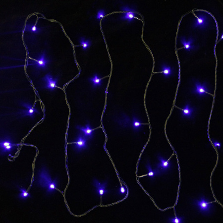 купить Гирлянда нить 20м синий 200свд с контроллером IP20 зеленый провод 8 режимов в Самаре Гирлянда нить 20м синий 200свд с контроллером IP20 зеленый провод 8 режимов