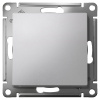 AtlasDesign алюминий выключатель 1кл скрытая 10А IP20 