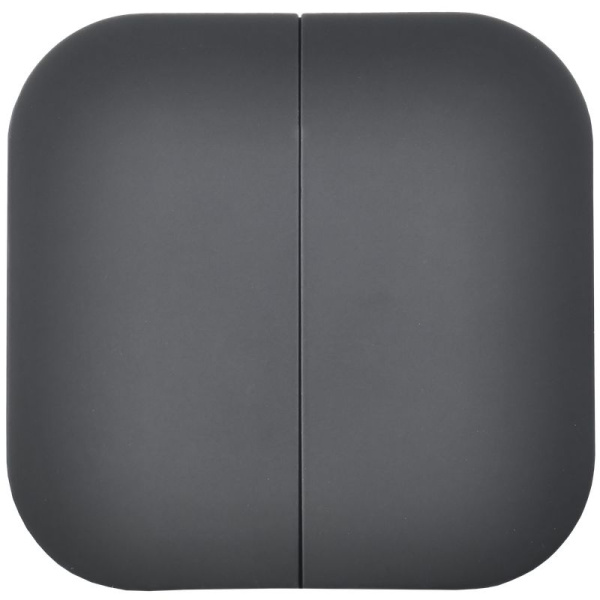 Глори черный выключатель 2кл открытая 10А IP20  