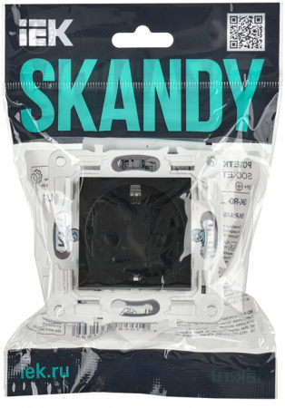 купить Сканди черный розетка скрытая 1-мест заземление шторки IP44 б/к в Самаре Сканди черный розетка скрытая 1-мест заземление шторки IP44 б/к