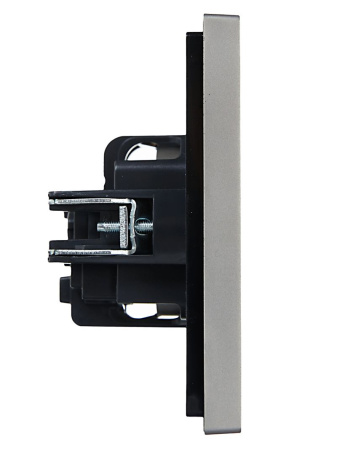 купить Фортепиано сталь розетка скрытая 1-мест заземление IP20  в Самаре Фортепиано сталь розетка скрытая 1-мест заземление IP20