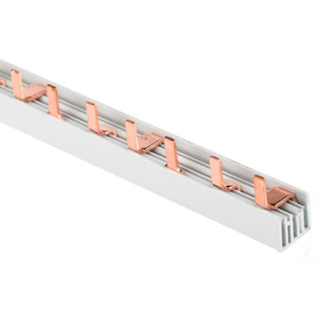 купить Шина соединительная 3Р 63А PIN 54мод 1000мм шаг 18мм EKF  в Самаре Шина соединительная 3Р 63А PIN 54мод 1000мм шаг 18мм EKF