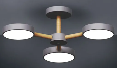 Светильник потолочный (люстра) свд 60Вт 3000К-6000К лм графит