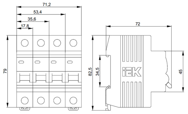 купить Автомат 4Р 32А C 4,5кА ВА47-29 IEK в Самаре Автомат 4Р 32А C 4,5кА ВА47-29 IEK