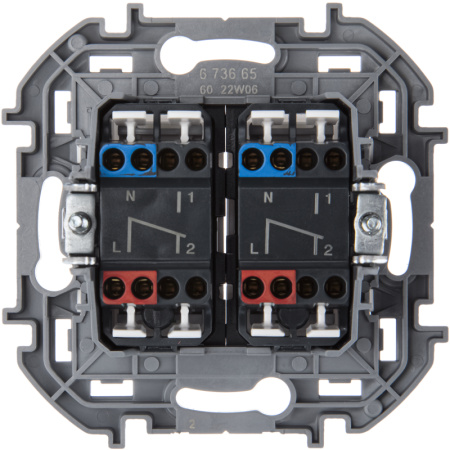 купить Инспириа белый переключатель 2кл с подсветкой скрытая 10А IP20   в Самаре Инспириа белый переключатель 2кл с подсветкой скрытая 10А IP20