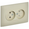 купить Сканди бежевый розетка скрытая 2-мест IP20  в Самаре Сканди бежевый розетка скрытая 2-мест IP20