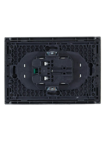 купить Фортепиано сталь розетка скрытая 2-мест заземление шторки быстрозажим. клем. IP20  в Самаре Фортепиано сталь розетка скрытая 2-мест заземление шторки быстрозажим. клем. IP20