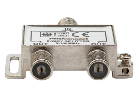 купить Делитель TVх2 5-1000МГц +3F-разъема  в Самаре Делитель TVх2 5-1000МГц +3F-разъема