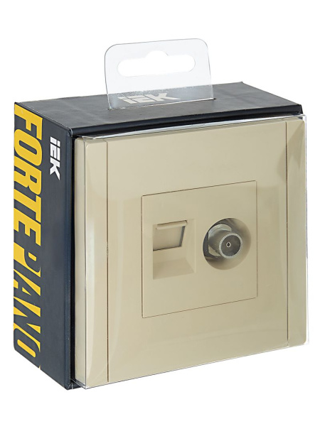 Фортепиано ваниль механизм RJ45+TV скрытая 2-ая 