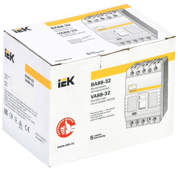 купить Автомат 3Р 100А 25кА ВА88-32 IEK  в Самаре Автомат 3Р 100А 25кА ВА88-32 IEK