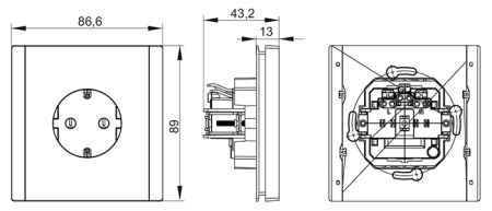 купить Фортепиано белый розетка скрытая 1-мест заземление быстрозажим. клем. IP20  в Самаре Фортепиано белый розетка скрытая 1-мест заземление быстрозажим. клем. IP20
