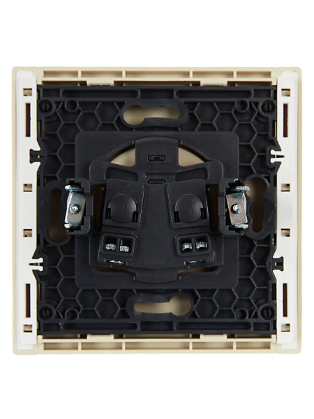 купить Фортепиано ваниль розетка скрытая 1-мест IP20  в Самаре Фортепиано ваниль розетка скрытая 1-мест IP20