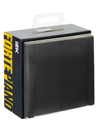 купить Фортепиано черный переключатель 2кл с подсветкой скрытая 10А IP20  в Самаре Фортепиано черный переключатель 2кл с подсветкой скрытая 10А IP20