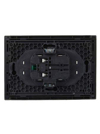 купить Фортепиано серый розетка скрытая 2-мест заземление шторки IP20  в Самаре Фортепиано серый розетка скрытая 2-мест заземление шторки IP20