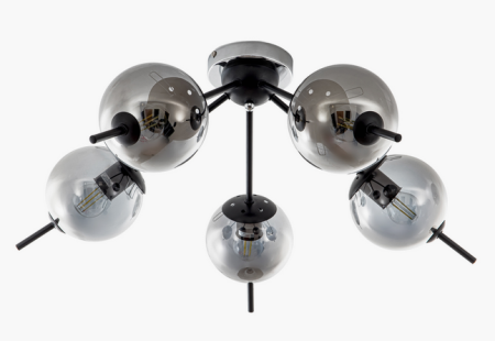 Светильник потолочный (люстра) 5*40Вт E27 черный