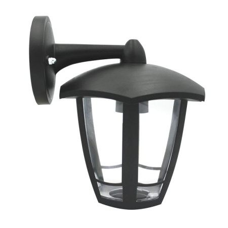 купить Светильник садово-парковый настенный 60Вт E27 пластик черный IP44 6ти гранный в Самаре Светильник садово-парковый настенный 60Вт E27 пластик черный IP44 6ти гранный