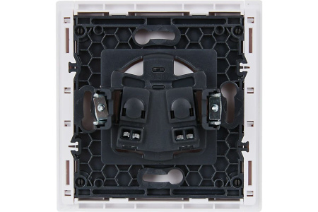 купить Фортепиано белый розетка скрытая 1-мест шторки IP20  в Самаре Фортепиано белый розетка скрытая 1-мест шторки IP20