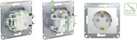 купить Глосса графит переключатель перекрестный 1кл скрытая 10А IP20  в Самаре Глосса графит переключатель перекрестный 1кл скрытая 10А IP20