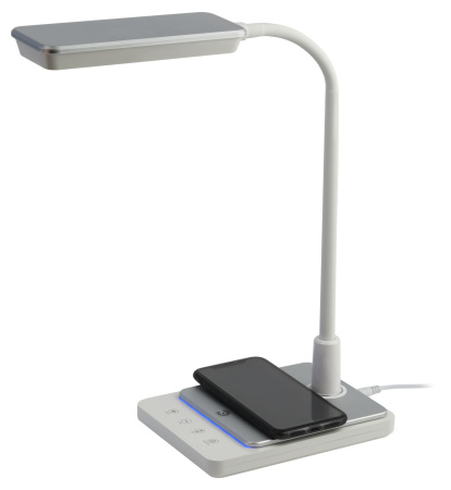 купить Светильник настольный свд 10Вт 3000-6500К 800лм белый/серебро подставка диммер сенсор ЭРА в Самаре Светильник настольный свд 10Вт 3000-6500К 800лм белый/серебро подставка диммер сенсор ЭРА