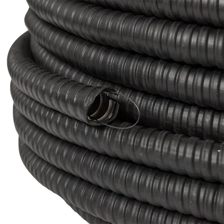 купить Металлорукав 15мм ПВХ IP65 PЗ-ЦП-НГ с протяжкой EKF 50м в Самаре Металлорукав 15мм ПВХ IP65 PЗ-ЦП-НГ с протяжкой EKF 50м