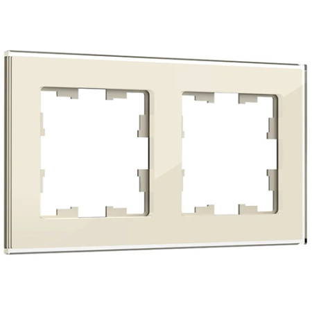 купить Брайт стекло ванильный рамка 2-ая универсально  в Самаре Брайт стекло ванильный рамка 2-ая универсально