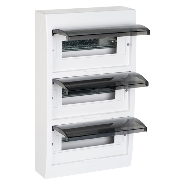 Бокс 36мод навесной белый черная прозрачная дверь IP41 PROXIMA EKF 