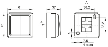 купить Октава выключатель открытая дуб 2кл 10А IP20  в Самаре Октава выключатель открытая дуб 2кл 10А IP20