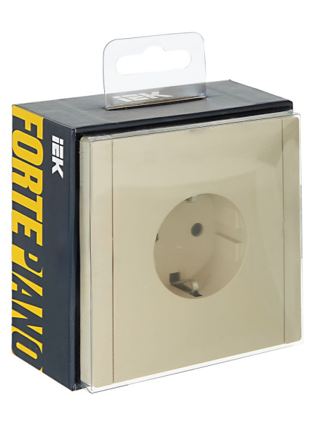 купить Фортепиано ваниль розетка скрытая 1-мест з/к шторки быстрозажим. клем. IP20  в Самаре Фортепиано ваниль розетка скрытая 1-мест з/к шторки быстрозажим. клем. IP20