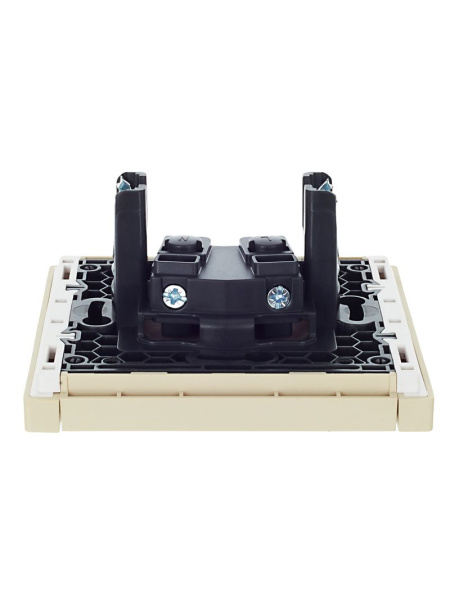 купить Фортепиано ваниль розетка скрытая 1-мест шторки IP20  в Самаре Фортепиано ваниль розетка скрытая 1-мест шторки IP20