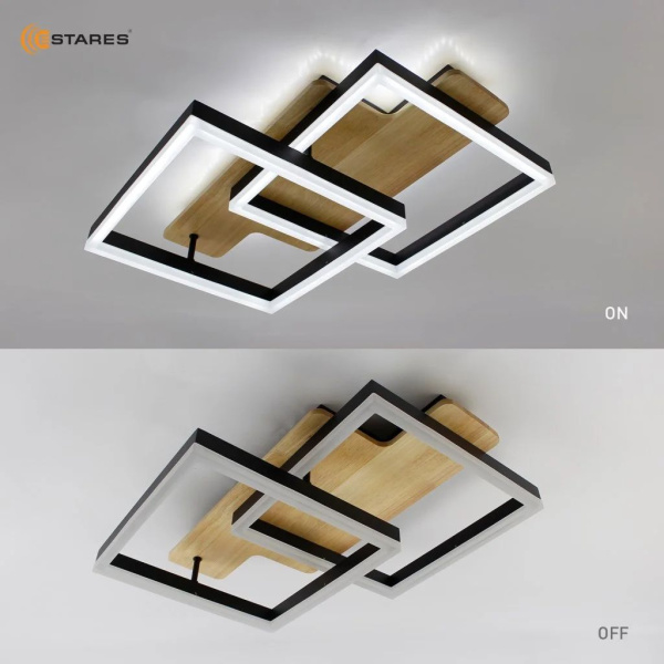 купить Светильник потолочный (люстра) свд 120Вт 3000-6500К 12000лм черный пульт диммер в Самаре Светильник потолочный (люстра) свд 120Вт 3000-6500К 12000лм черный пульт диммер