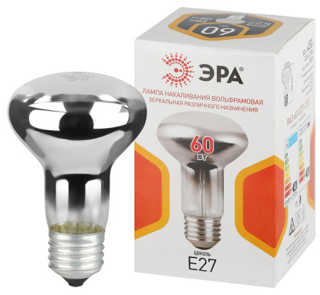 купить Лампа R63 накал Е27 60Вт 450лм ЭРА в Самаре Лампа R63 накал Е27 60Вт 450лм ЭРА