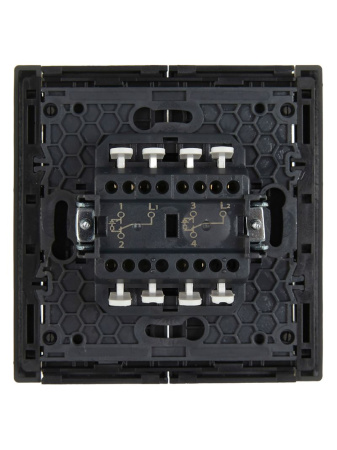 купить Фортепиано серый переключатель 2кл с подсветкой скрытая 10А IP20  в Самаре Фортепиано серый переключатель 2кл с подсветкой скрытая 10А IP20