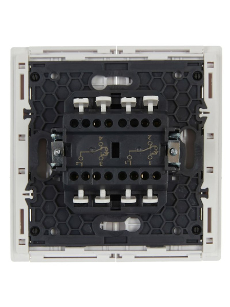 купить Фортепиано белый переключатель 2кл с подсветкой скрытая 10А IP20  в Самаре Фортепиано белый переключатель 2кл с подсветкой скрытая 10А IP20