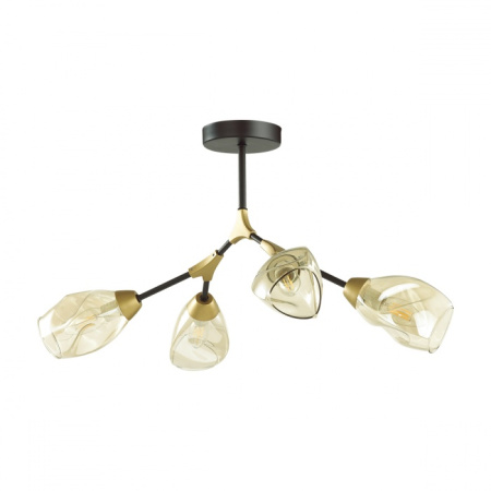 купить Светильник потолочный (люстра) 4*40Вт E14 черный  в Самаре Светильник потолочный (люстра) 4*40Вт E14 черный