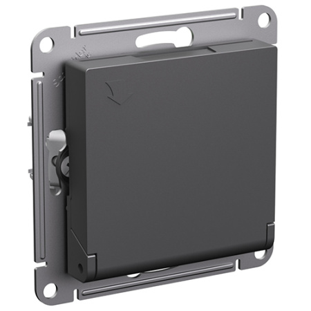 купить Атлас базальт розетка скрытая 1-мест заземление с крышкой шторки IP20  в Самаре Атлас базальт розетка скрытая 1-мест заземление с крышкой шторки IP20